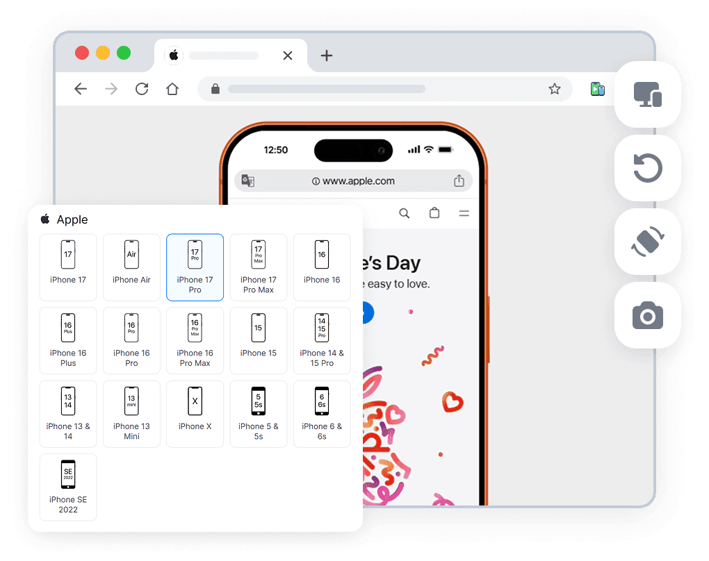 iPhone Simulator and Mobile Emulator Chrome Extension