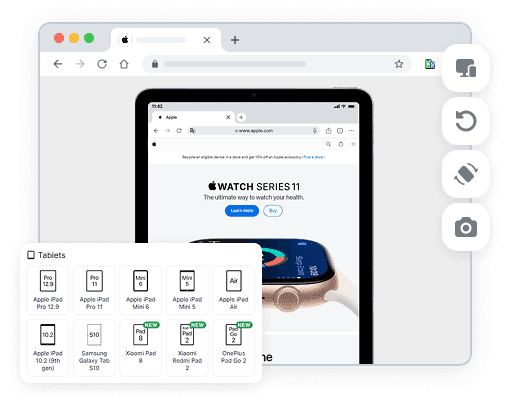 iPad simulator chrome extension
